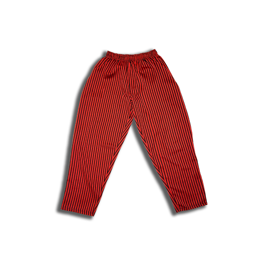 Red 80s Gym Pants