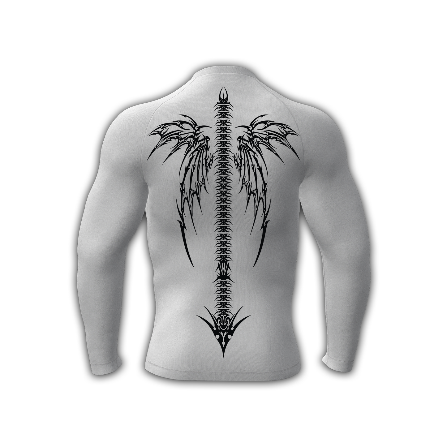 "CRUCIFIER" White Compression Shirt